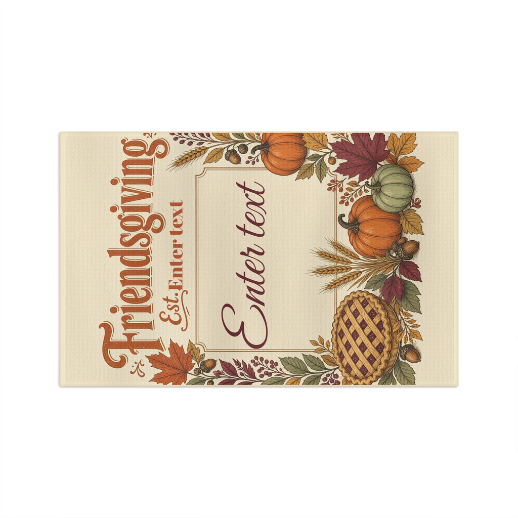 Personalized Friendsgiving Tea Towel