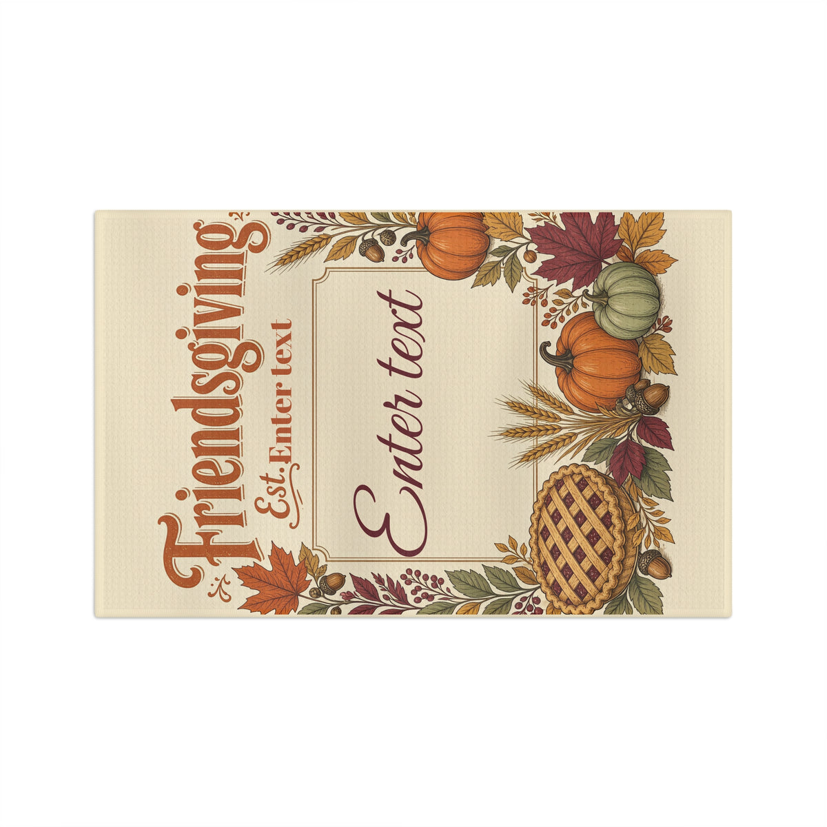 Personalized Friendsgiving Tea Towel