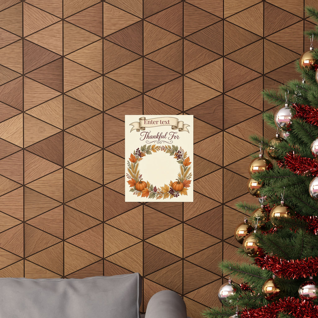 Personalized Friendsgiving Thankful For Sign-In Poster