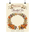 Personalized Faith Friendsgiving Thankful For Sign-In Poster