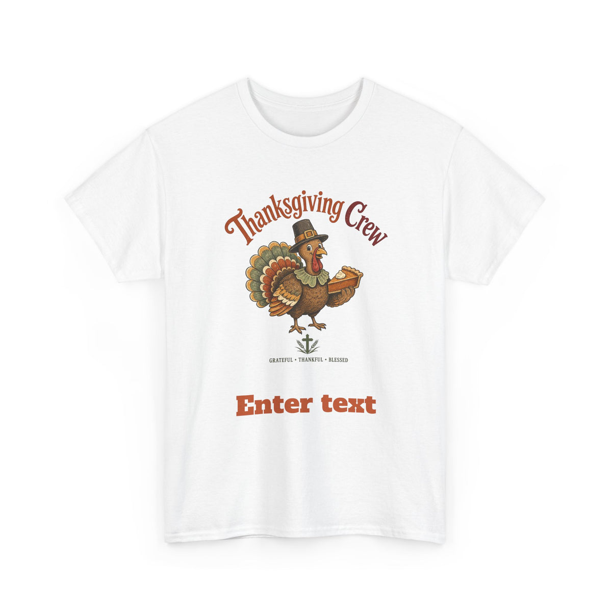 Personalized Faith Thanksgiving Crew Tee
