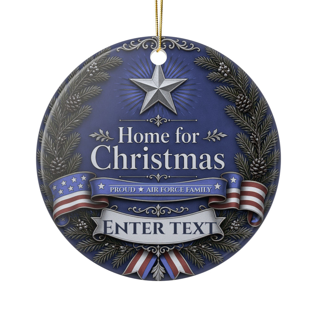 Personalized Proud Air Force Family Ornament