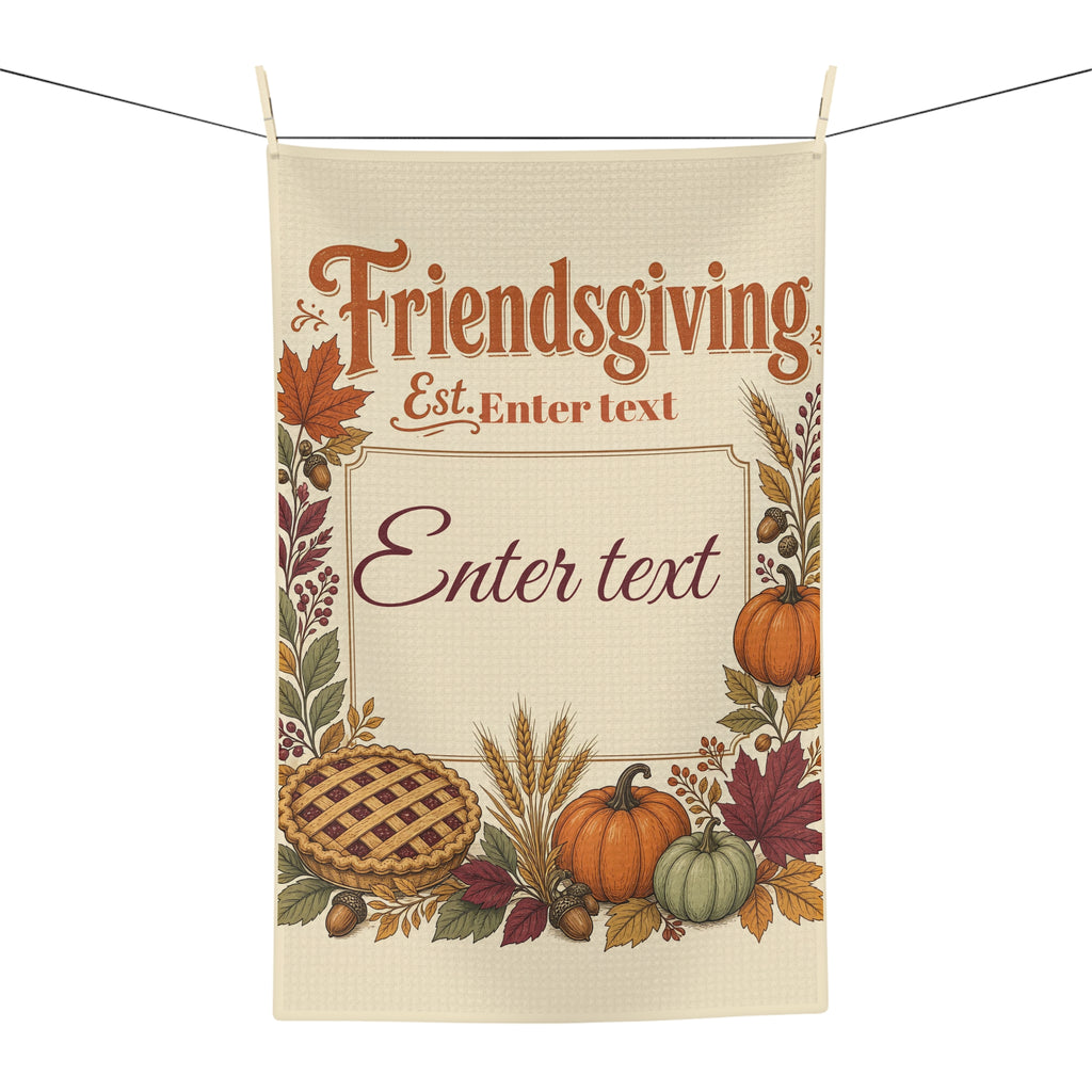 Personalized Friendsgiving Tea Towel