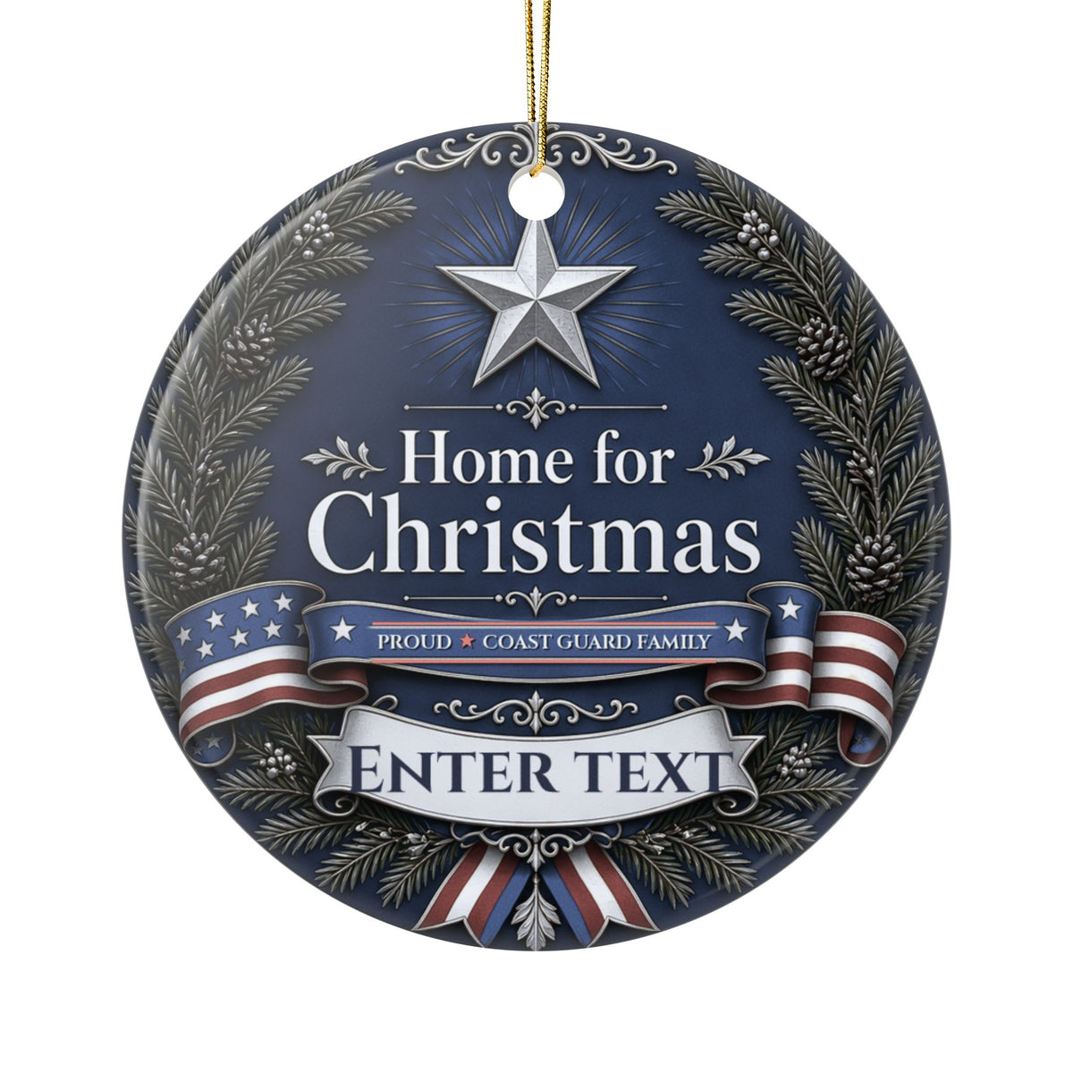 Personalized Proud Coast Guard Family Ornament
