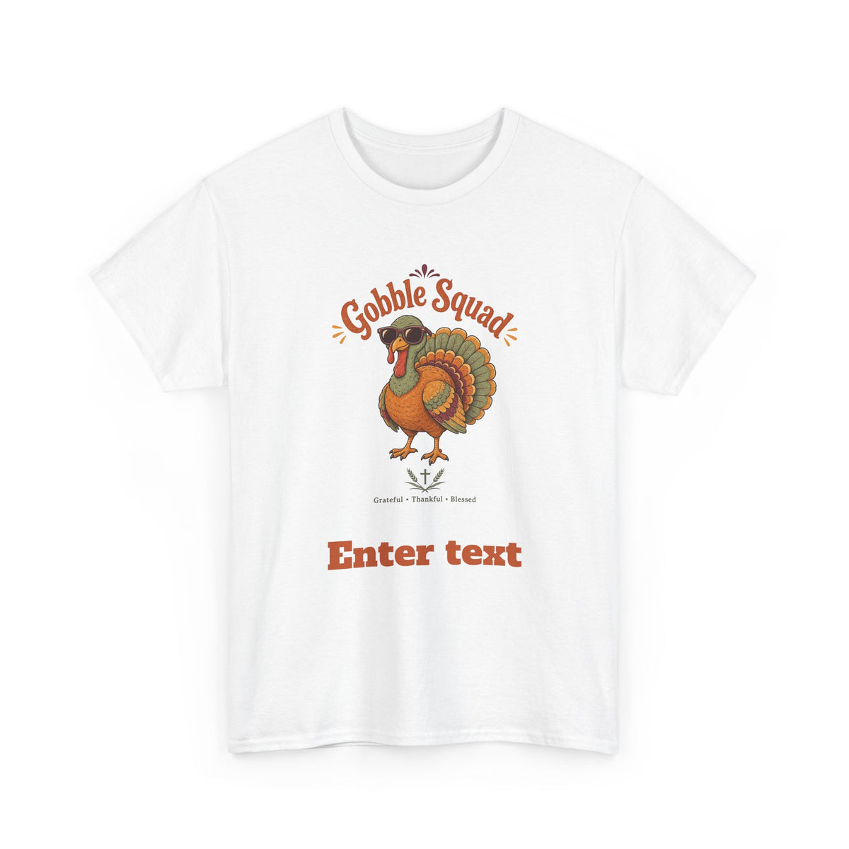 Personalized Faith Friendsgiving Gobble Squad Tee
