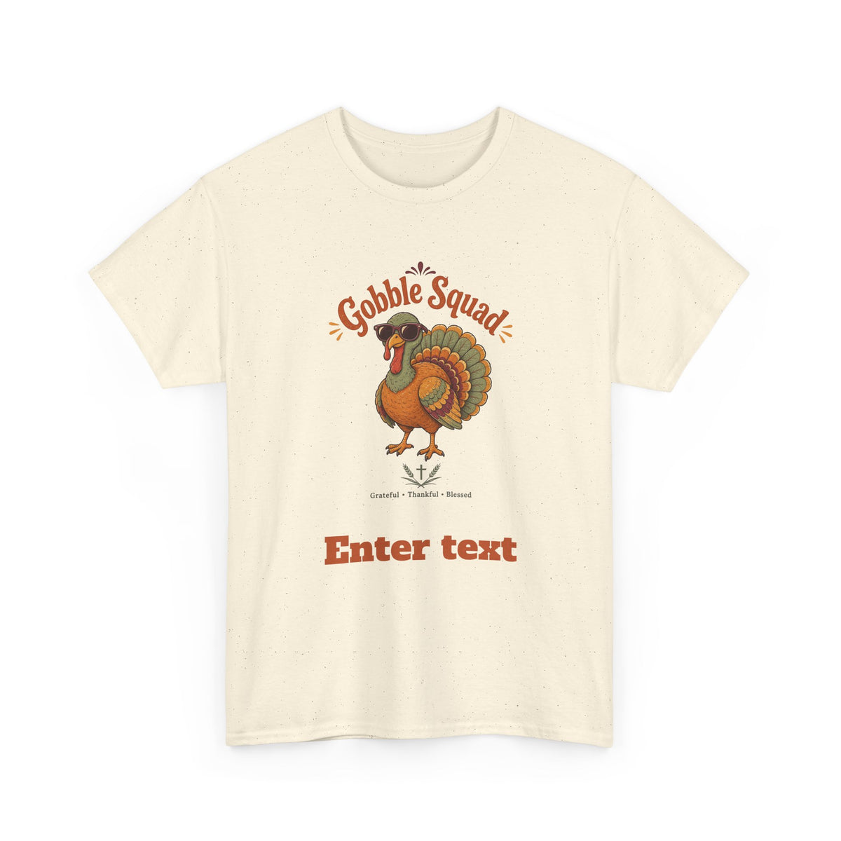 Personalized Faith Friendsgiving Gobble Squad Tee