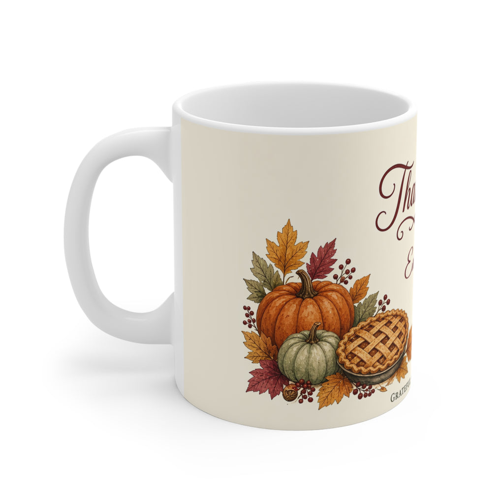 Personalized Faith Thanksgiving Name Mug