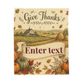 Personalized Friendsgiving Harvest Blanket