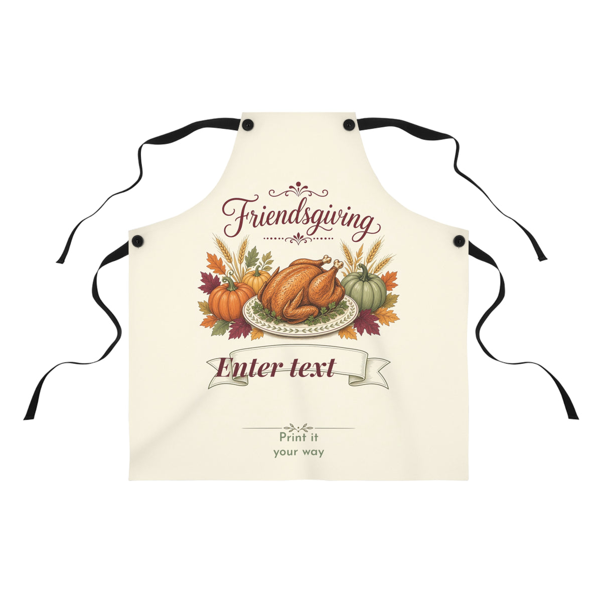 Personalized Friendsgiving Host Apron