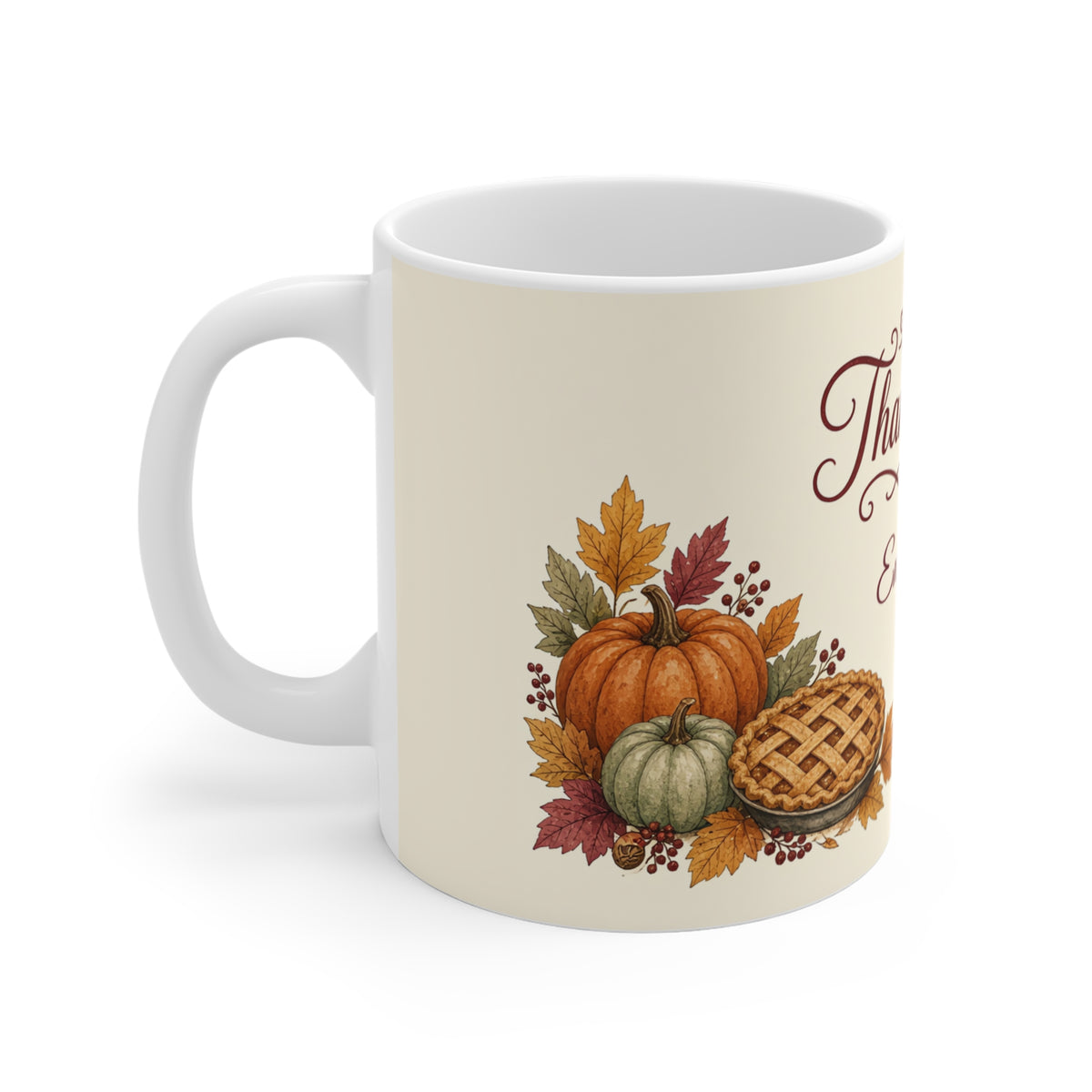 Personalized Thanksgiving Name Mug