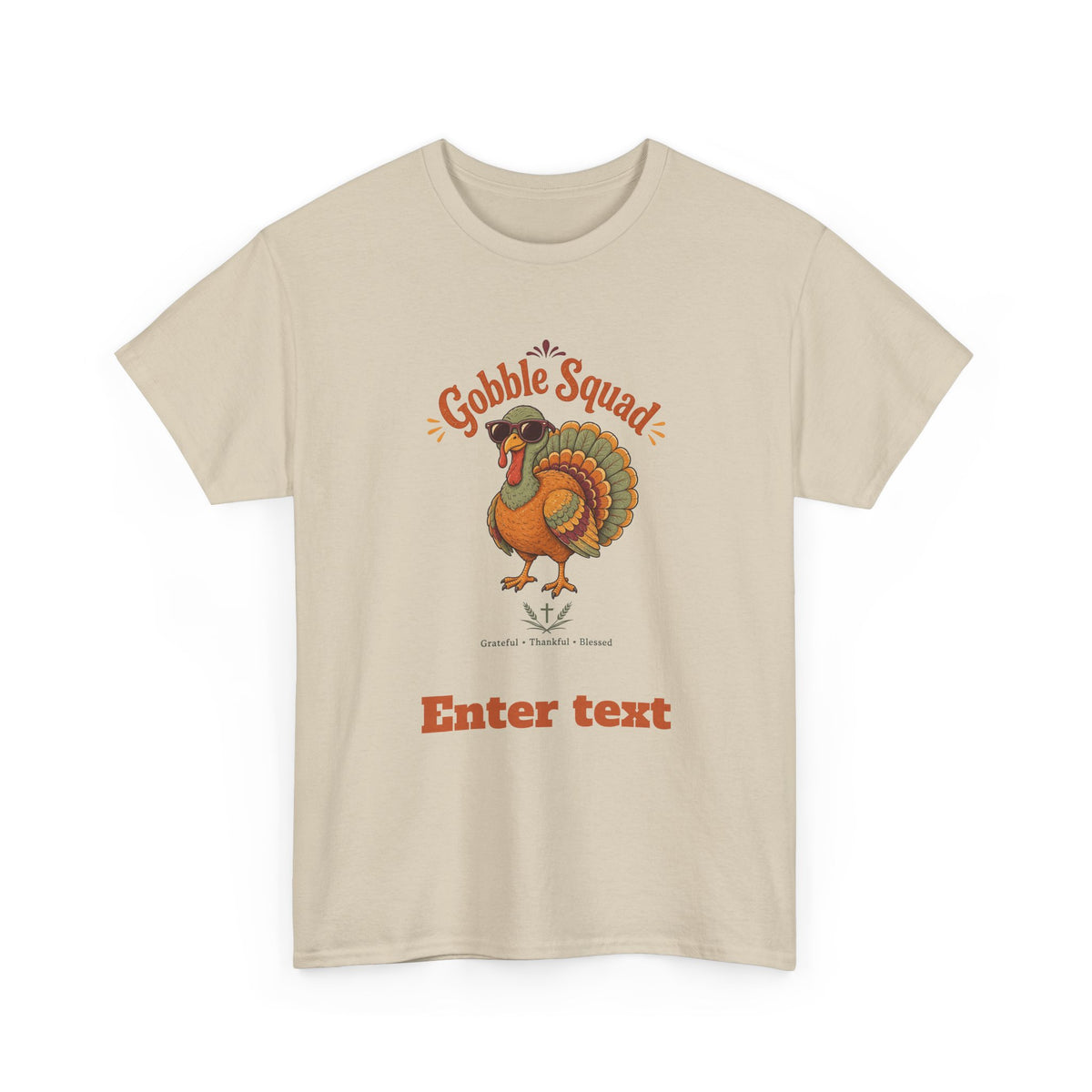 Personalized Faith Friendsgiving Gobble Squad Tee