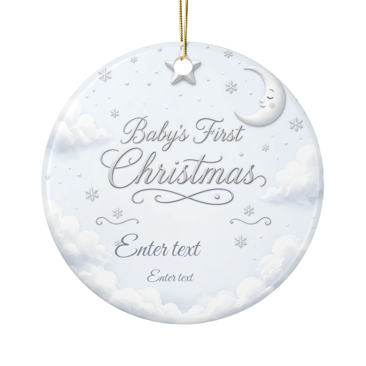 Personalized Baby's First Christmas Ornament