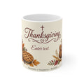 Personalized Faith Thanksgiving Name Mug