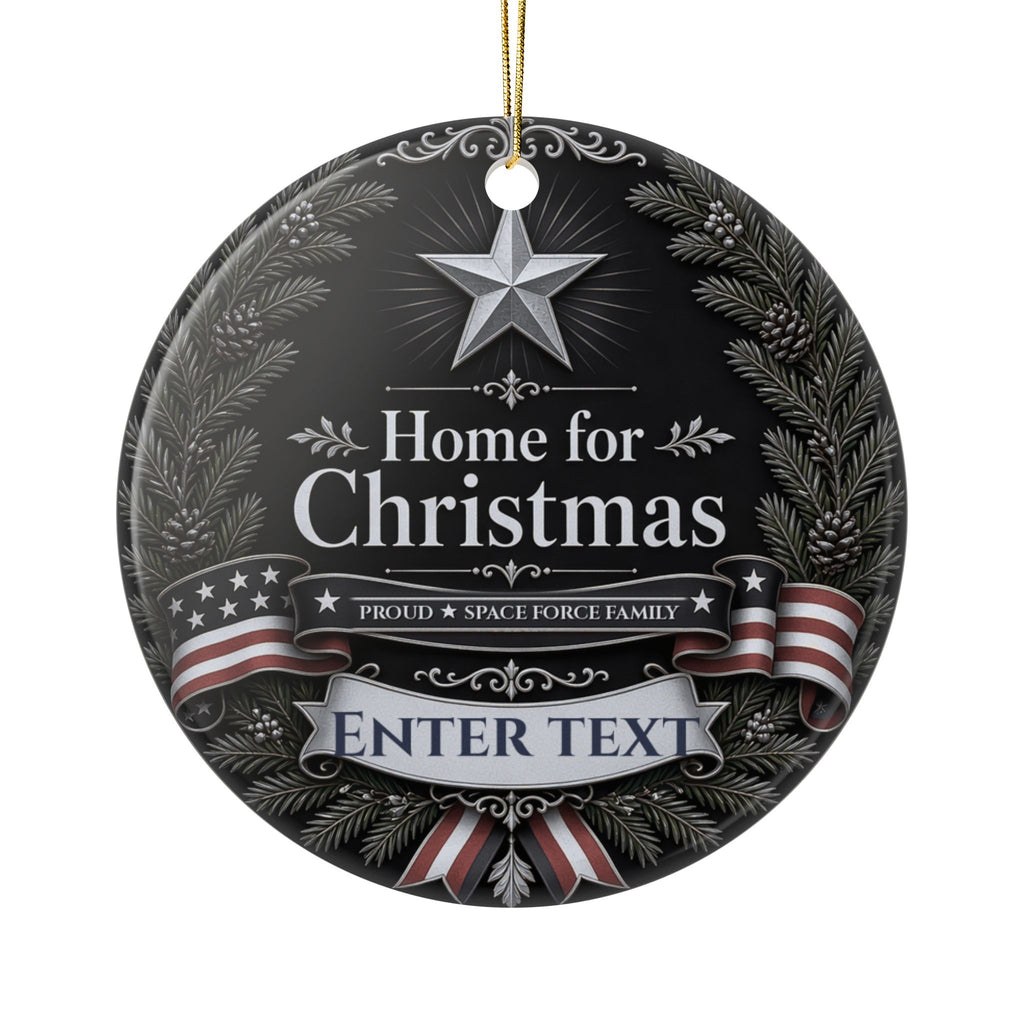 Personalized Proud Space Force Family Ornament