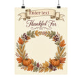Personalized Friendsgiving Thankful For Sign-In Poster