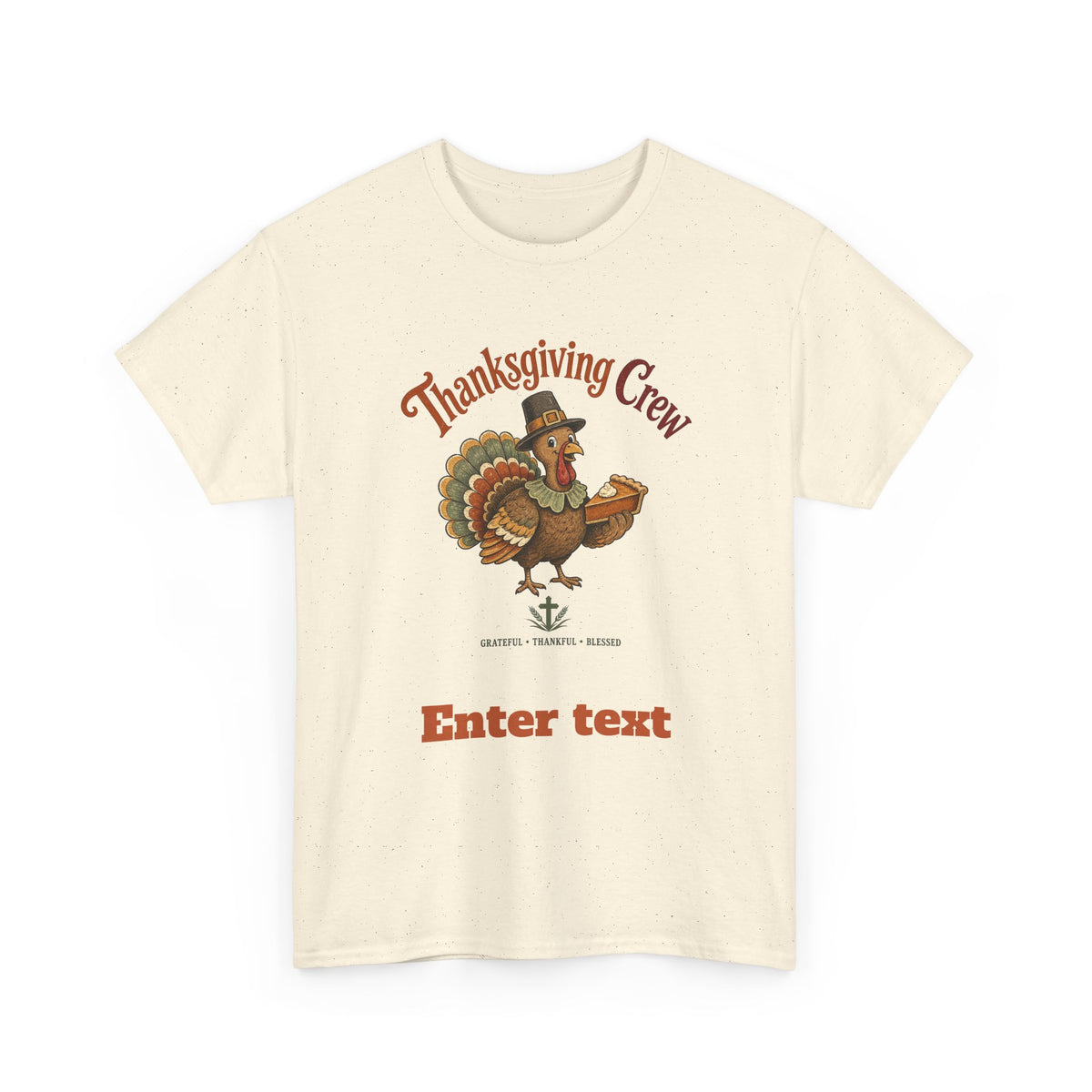 Personalized Faith Thanksgiving Crew Tee
