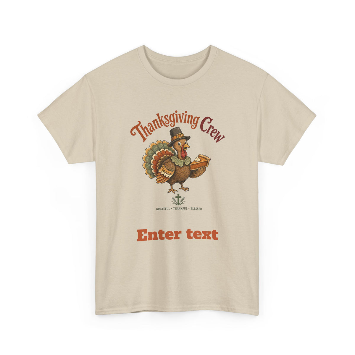 Personalized Faith Thanksgiving Crew Tee